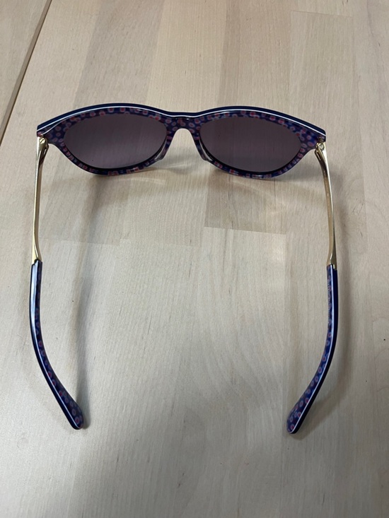 Kate Spade Jizelle Bluish Purple w/ Gold Trim Sunglasses & Case Women’s Small main image 8